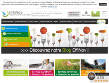Tablet Screenshot of effinov-nutrition.fr